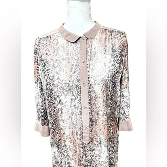 Wilfred 100% Silk Snakeskin Tunic - Picture 3 of 5